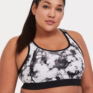 Torrid 1X Marble Tie Dye Sports Bra